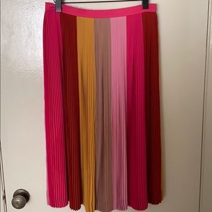 J.Crew Pleated Ombré Skirt